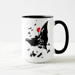Justice League   Batman in Cloud of Bats Pop Art Mug
