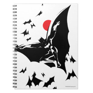 Justice League Batman in Cloud of Bats Pop Art Notebook