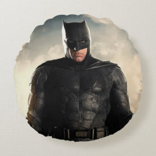 Justice League   Batman On Battlefield Round Cushion