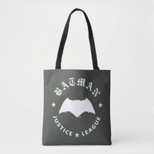Justice League   Batman Retro Bat Emblem Tote Bag