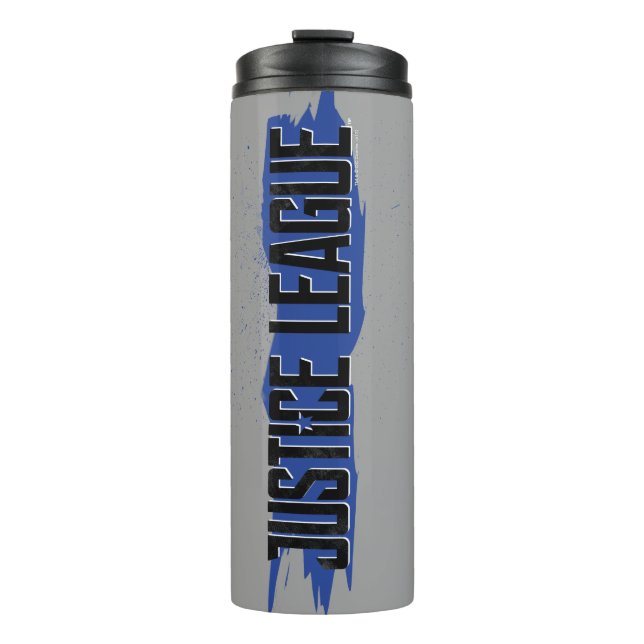 Justice League | Blue Stroke Justice League Logo Thermal Tumbler (Front)