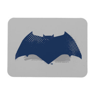 Justice League   Brush & Halftone Batman Symbol Magnet