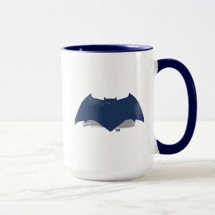 Justice League   Brush & Halftone Batman Symbol Mug
