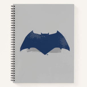 Justice League Brush & Halftone Batman Symbol Notebook