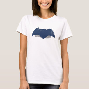 Justice League   Brush & Halftone Batman Symbol T-Shirt