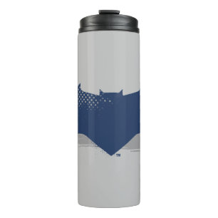 Justice League   Brush & Halftone Batman Symbol Thermal Tumbler