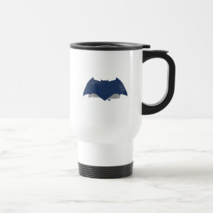 Justice League   Brush & Halftone Batman Symbol Travel Mug
