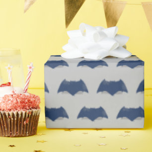 Justice League   Brush & Halftone Batman Symbol Wrapping Paper