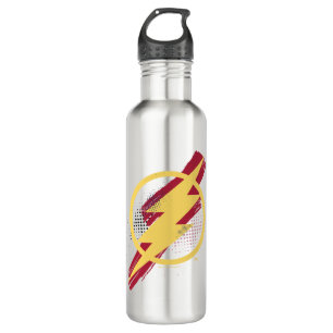 Justice League   Brush & Halftone Flash Symbol 710 Ml Water Bottle