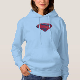 Justice League Brush & Halftone Superman Symbol Hoodie
