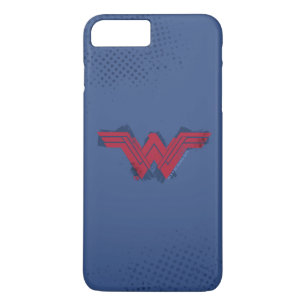 Justice League   Brushed Wonder Woman Symbol iPhone 8 Plus/7 Plus Case
