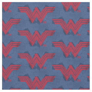 Justice League   Brushed Wonder Woman Symbol Fabric