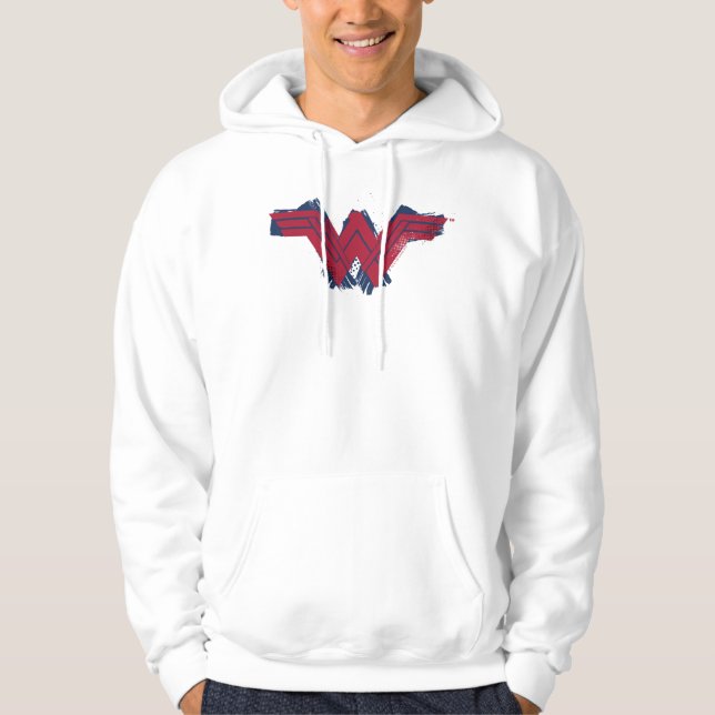 Justice League | Brushed Wonder Woman Symbol Hoodie (Front)