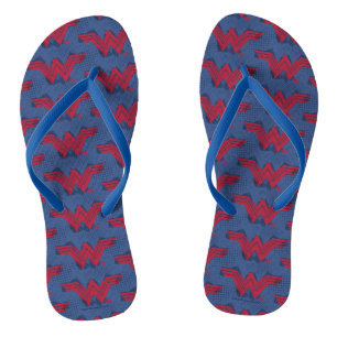 Justice League Brushed Wonder Woman Symbol Thongs
