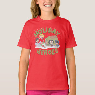 Justice League Chibi Delivering Presents T-Shirt