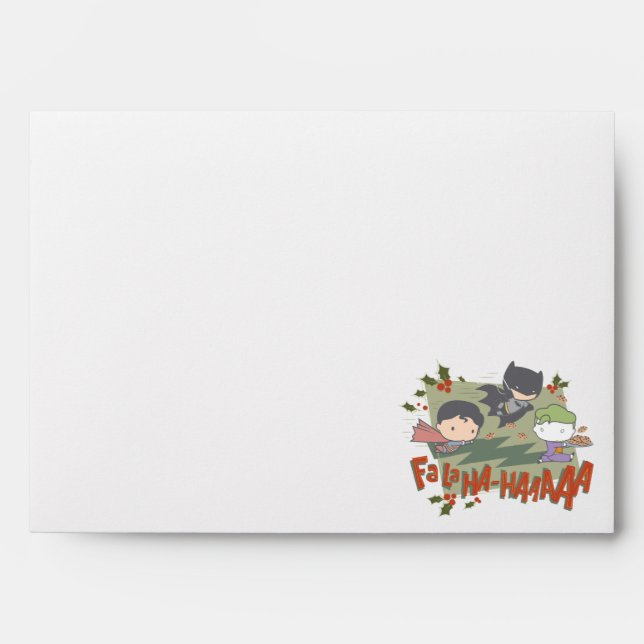 Justice League Chibi Holiday Cookie Chase Envelope (Front)