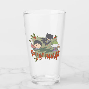 Justice League Chibi Holiday Cookie Chase Glass