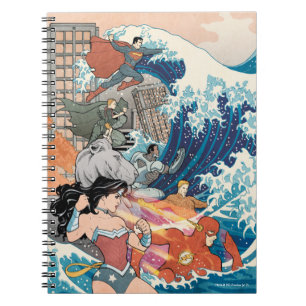 Justice League Comic Cover #15 Variant Notebook