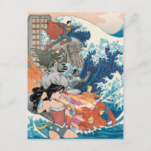 Justice League Comic Cover #15 Variant Postcard