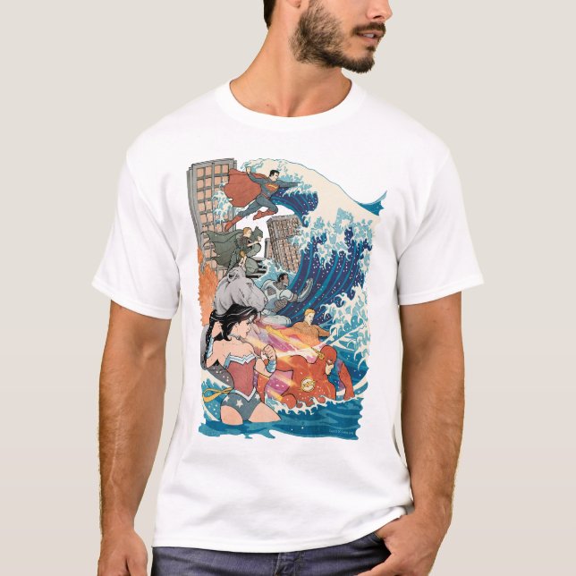 Justice League Comic Cover #15 Variant T-Shirt (Front)