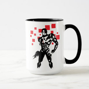 Justice League   Cyborg Digital Noir Pop Art Mug