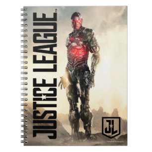 Justice League Cyborg On Battlefield Notebook