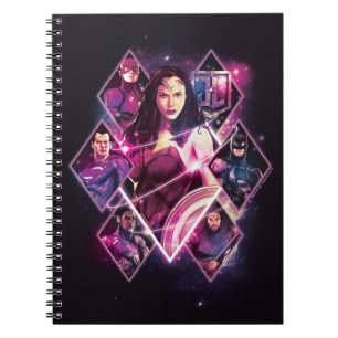 Justice League Diamond Galactic Group Panels Notebook