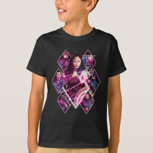 Justice League   Diamond Galactic Group Panels T-Shirt