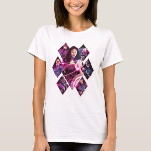 Justice League   Diamond Galactic Group Panels T-Shirt