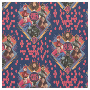 Justice League   Diamond Hatch Group Badge Fabric