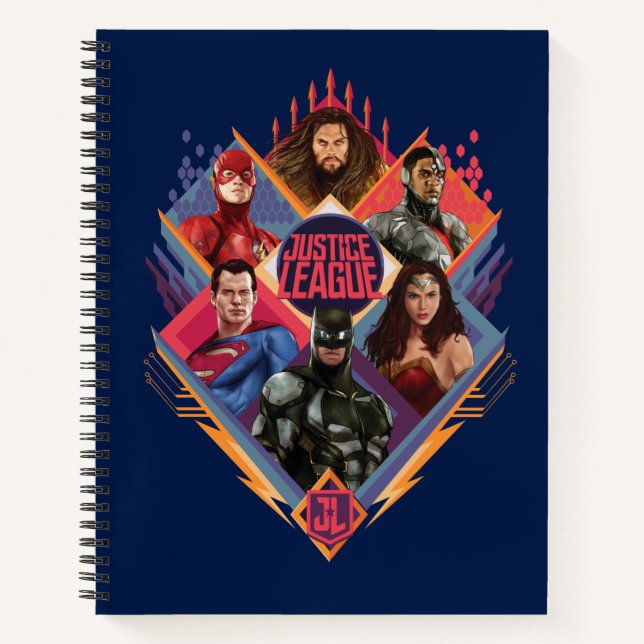 Justice League | Diamond Hatch Group Badge Notebook (Front)