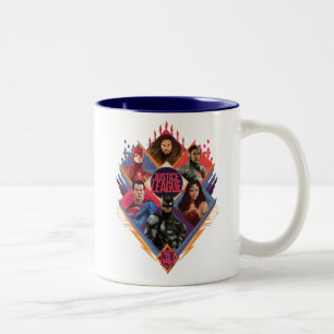 Justice League Diamond Hatch Group Badge Two-Tone Coffee Mug