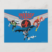 Justice League Flying Air Badge and Heroes