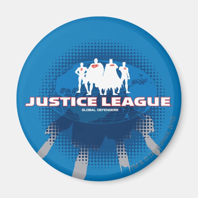 Justice League Global Defenders Magnet (Front)