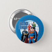 Justice League Global Heroes 6 Cm Round Badge (Front & Back)