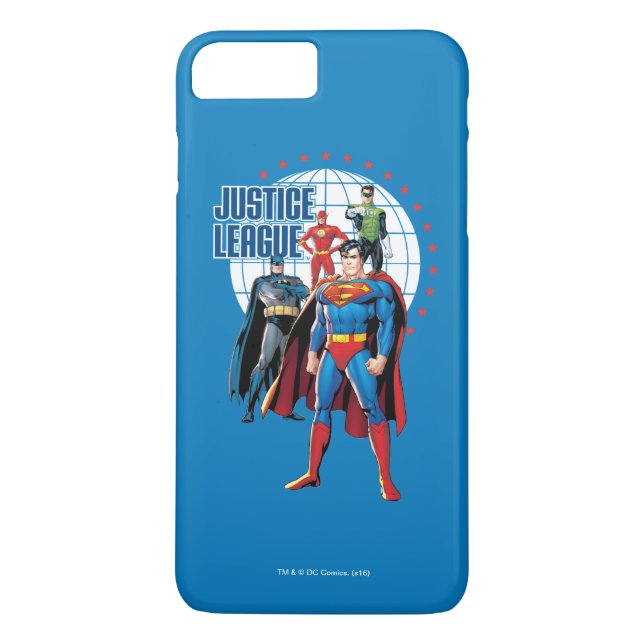 Justice League Global Heroes Case-Mate iPhone Case (Back)