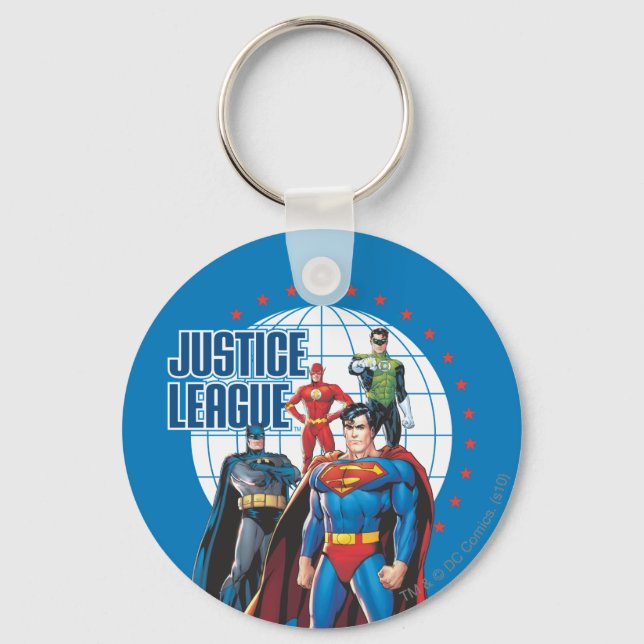 Justice League Global Heroes Key Ring (Front)