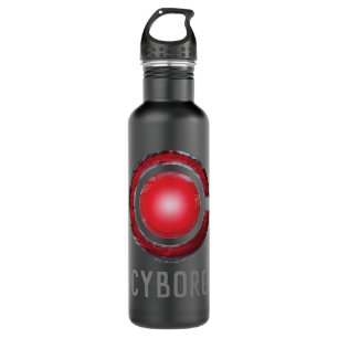 Justice League   Glowing Cyborg Symbol 710 Ml Water Bottle
