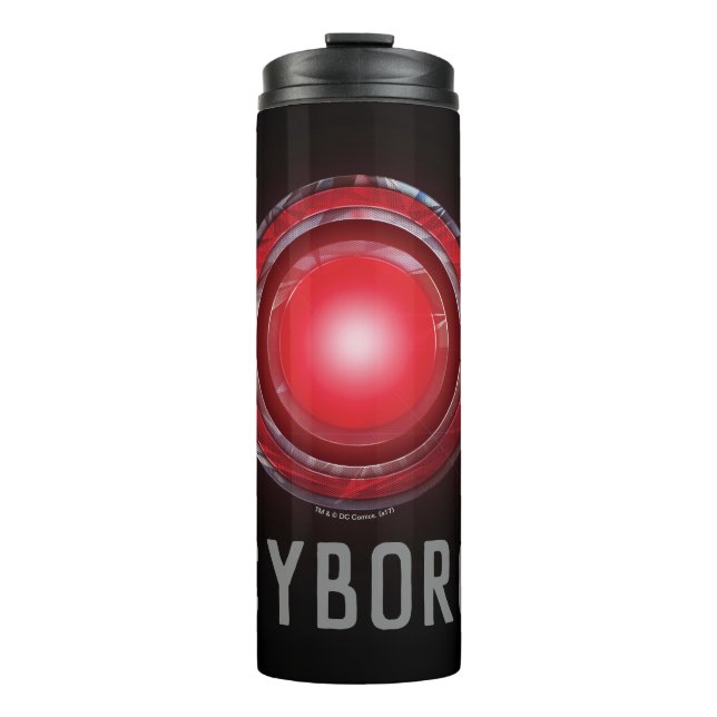 Justice League | Glowing Cyborg Symbol Thermal Tumbler (Front)