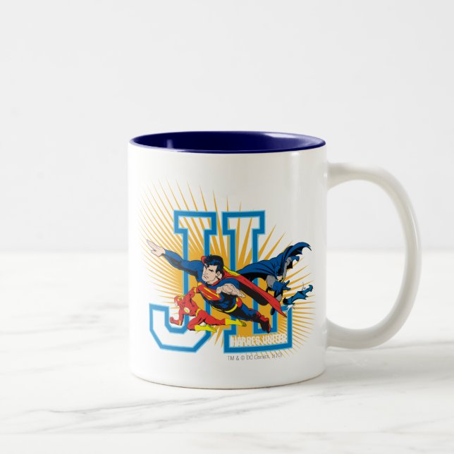 Justice League Heroes United Two-Tone Coffee Mug (Right)