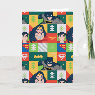 Justice League Holiday Collage Card