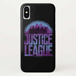 Justice League   Justice League City Silhouette iPhone X Case