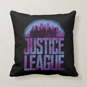 Justice League   Justice League City Silhouette Cushion