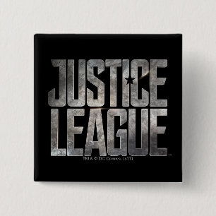 Justice League Justice League Metallic Logo 15 Cm Square Badge