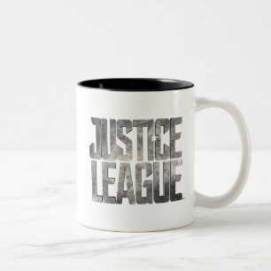 Justice League   Justice League Metallic Logo Two-Tone Coffee Mug