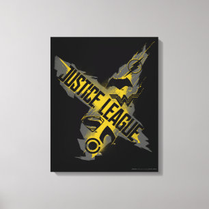 Justice League Justice League & Team Symbols Canvas Print