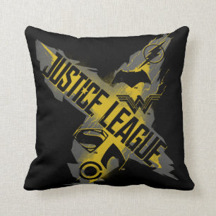 Justice League   Justice League & Team Symbols Cushion