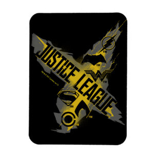 Justice League Justice League & Team Symbols Magnet