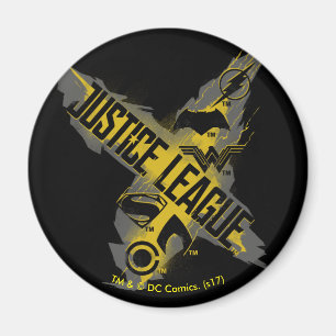 Justice League   Justice League & Team Symbols Magnet