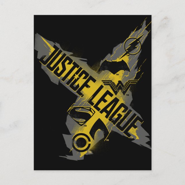 Justice League | Justice League & Team Symbols Postcard (Front)